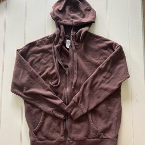 PacSun Brown Zip-Up Hoodie Jacket